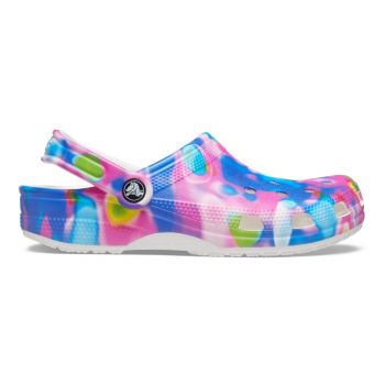 Saboti Classic Crocs Solarized Clog Multicolor - White/Pink de firma originali