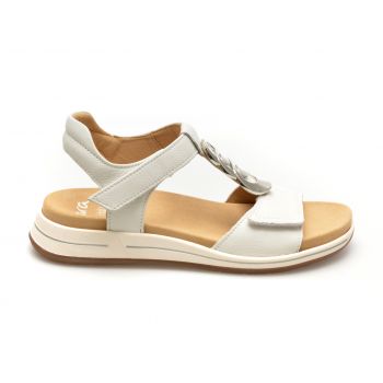 Sandale ARA albe, 34826, din piele naturala