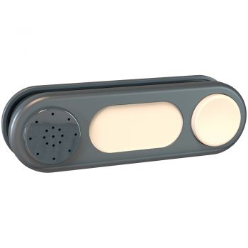 Sonerie electronica pentru casuta copii Smoby Doorbell gri la reducere