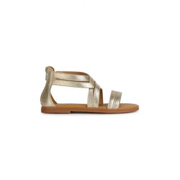 Geox sandale copii KARLY culoarea auriu