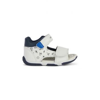 Geox sandale copii SANDAL TAPUZ culoarea alb