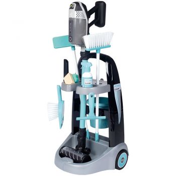 Jucarie Smoby Set curatenie cu troller si aspirator electronic Rowenta negru la reducere