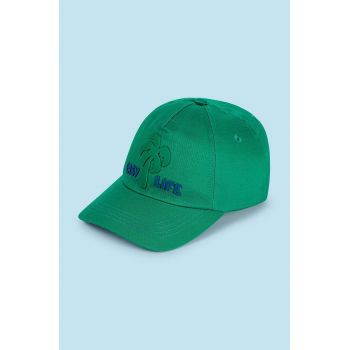 Mayoral șapcă din bumbac pentru copii culoarea verde, cu imprimeu ieftina