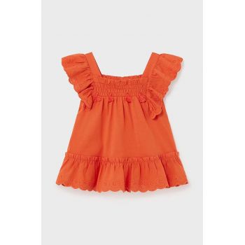 Mayoral bluza bebe culoarea portocaliu, neted ieftina