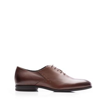 Pantofi eleganți bărbați din piele naturală, Leofex - 976 Red Wood Box de firma originali