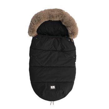 Sac termic de iarna pentru carucior captuseala polar impermeabil Luxe Black ieftin