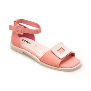 Sandale casual GRYXX roz, 8472, din piele naturala de firma originale