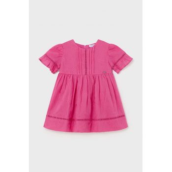 Mayoral rochie bebe culoarea roz, mini, evazati