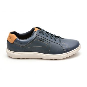 Pantofi casual CLARKS bleumarin, MAPSTONE LACE, din piele naturala de firma originali