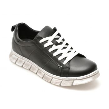 Pantofi casual GRYXX negri, 22104, din piele naturala ieftina
