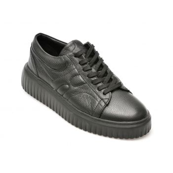 Pantofi casual GRYXX negri, M72451, din piele naturala la reducere