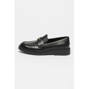 Pantofi loafer de piele cu logo