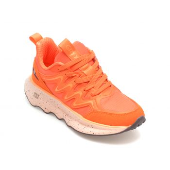 Pantofi sport GRYXX portocalii, 66022, din material textil si piele intoarsa de firma originali