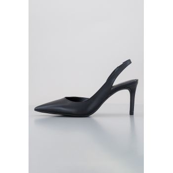 Pantofi stiletto slingback de piele