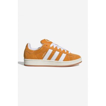 adidas Originals sneakers din piele întoarsă Campus 00S culoarea galben H03473-yellow