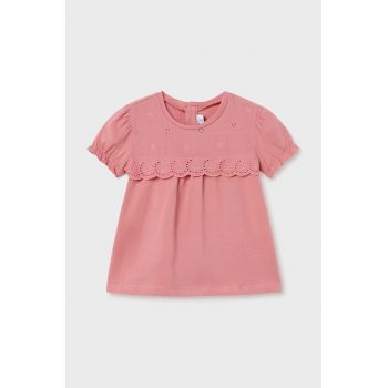 Mayoral bluza bebe culoarea roz, neted
