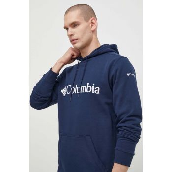 Columbia bluză CSC Basic Logo bărbați, culoarea roșu, cu glugă, cu imprimeu 1681664 de firma original