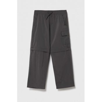 Columbia pantaloni copii Silver Ridge Utilit culoarea gri