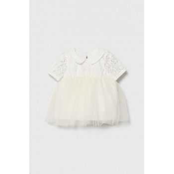 Jamiks rochie bebe culoarea bej, mini, evazati