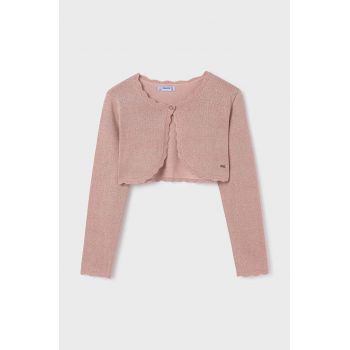 Mayoral cardigan copii culoarea roz, light ieftin