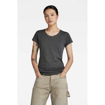 Tricou slim fit de bumbac organic