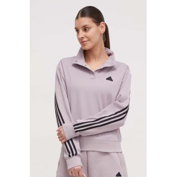 adidas bluză femei, culoarea violet, cu imprimeu IT4827