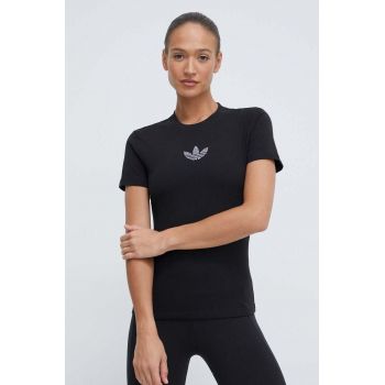 adidas Originals tricou femei, culoarea negru IT9421