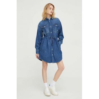 G-Star Raw rochie jeans mini, drept