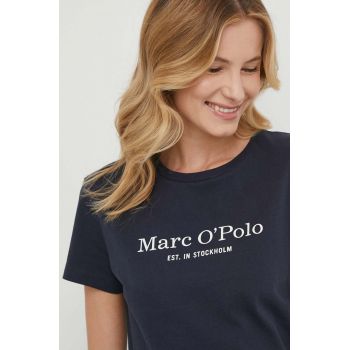 Marc O'Polo tricou din bumbac femei, culoarea albastru marin