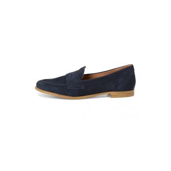 Pantofi loafer de piele intoarsa