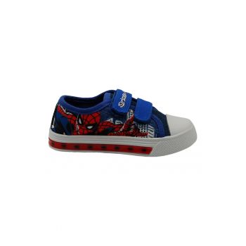 Tenisi cu velcro cu imprimeu Spiderman