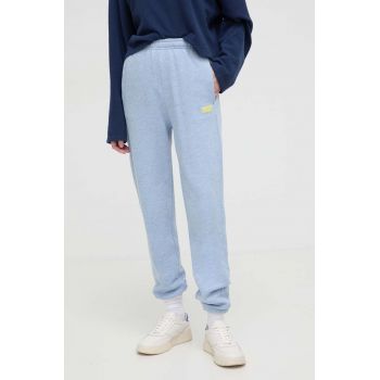 American Vintage pantaloni de trening melanj