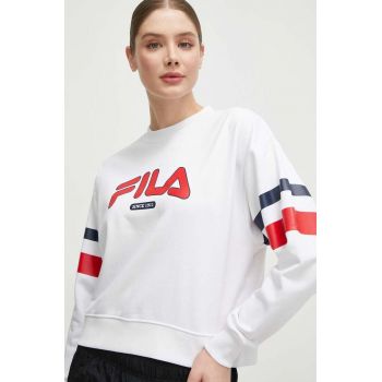 Fila bluza femei, culoarea alb, cu imprimeu