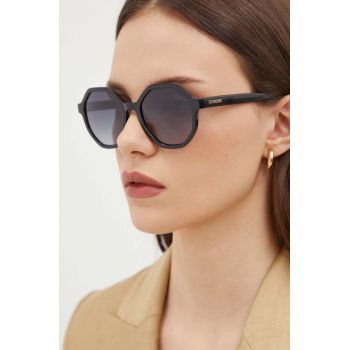 Love Moschino ochelari de soare femei, culoarea negru