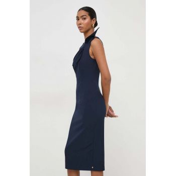 Nissa rochie culoarea bleumarin, mini, mulată RZ14787 de firma originala