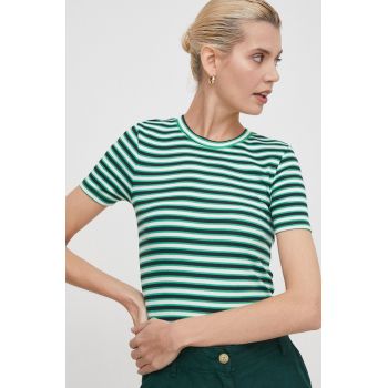 Pepe Jeans tricou femei, culoarea verde