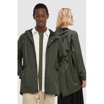 Rains geaca 18010 Jackets culoarea verde, de tranzitie