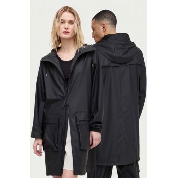 Rains geaca 19850 Jackets culoarea negru, de tranzitie de firma originala