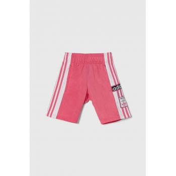 adidas Originals pantaloni scurti copii culoarea roz, modelator