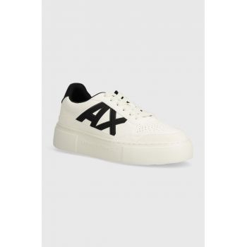 Armani Exchange sneakers culoarea bej, XDX147 XV830 T052