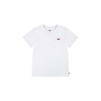 Levi's tricou copii culoarea alb