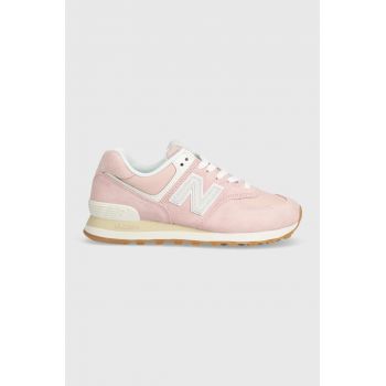 New Balance sneakers 574 culoarea roz, WL574QE2