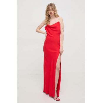 Nissa rochie culoarea roșu, maxi, drept RS14746 de firma originala