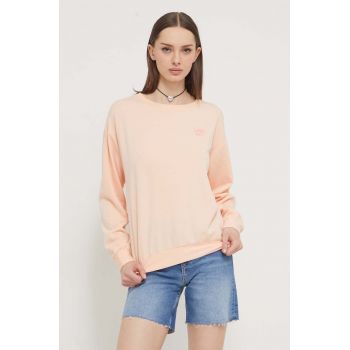 Roxy bluză femei, culoarea portocaliu, uni ARJFT04236