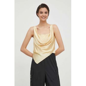 Sisley top femei, culoarea galben