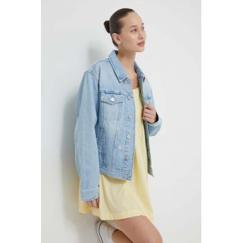 Tommy Jeans geacă din denim femei, de tranziție DW0DW17662