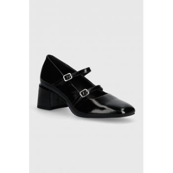 Vagabond Shoemakers pantofi de piele ADISON culoarea negru, cu toc drept de firma originali