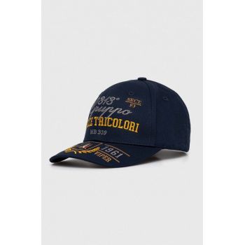 Aeronautica Militare șapcă de baseball din bumbac culoarea albastru marin, cu imprimeu de firma originala