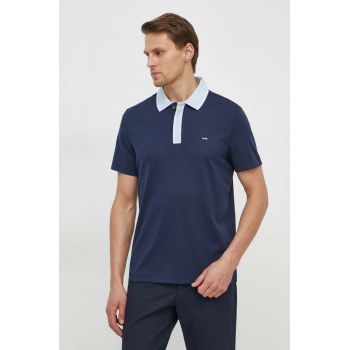 Michael Kors tricou polo barbati, culoarea albastru marin, neted