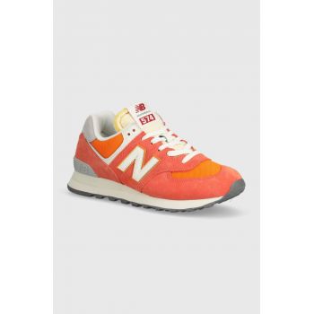 New Balance sneakers 574 culoarea portocaliu, U574RCB